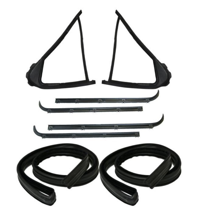KF4926 8 pc Belt Weatherstrip, Vent Window Seal,Window Channel Kit 1992-1996 F150, F250, F350, Bronco