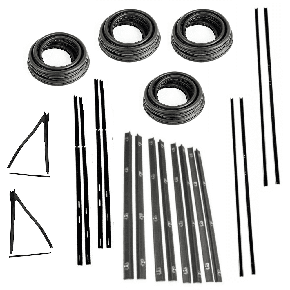 KD2031KIT Jeep 1974-1991 Wagoneer, Grand Wagoneer, Cherokee SJ 4-Door Weatherstrip Kit