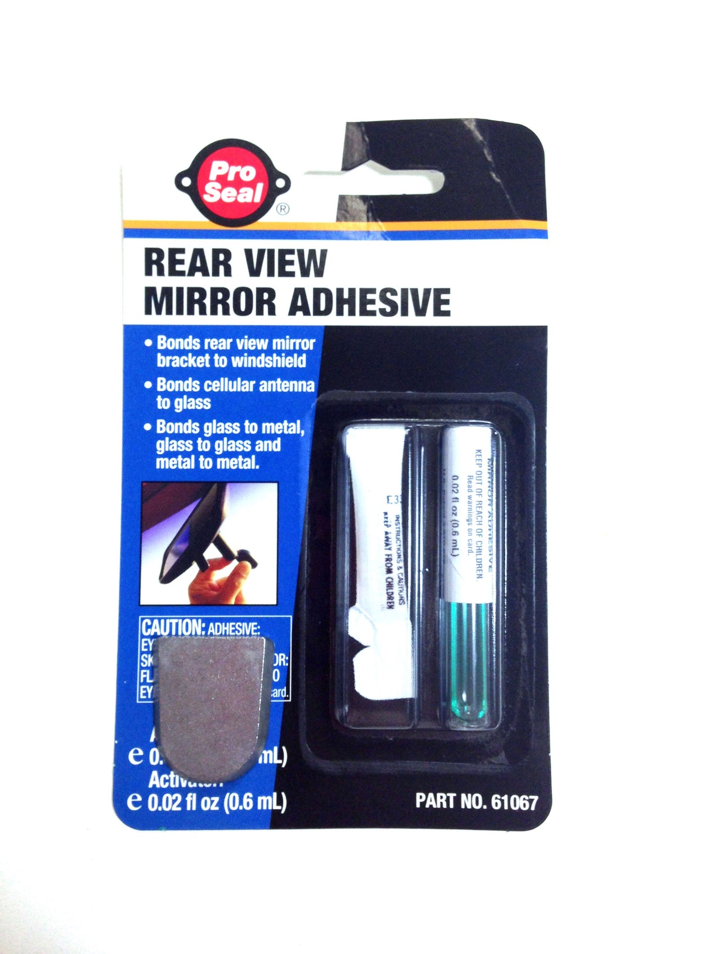 D4092 Jeep 2003-2006 Wrangler TJ Rear View Mirror Adhesive and Bracket - Weather Strip Depot