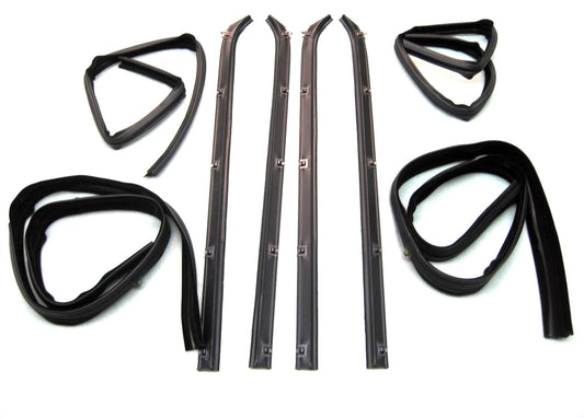 KD1002A Dodge 1980-1993 Fullsize Pickup, Ramcharger Belt Channel Kit Front Inner & Outer DS & PS - Weather Strip Depot
