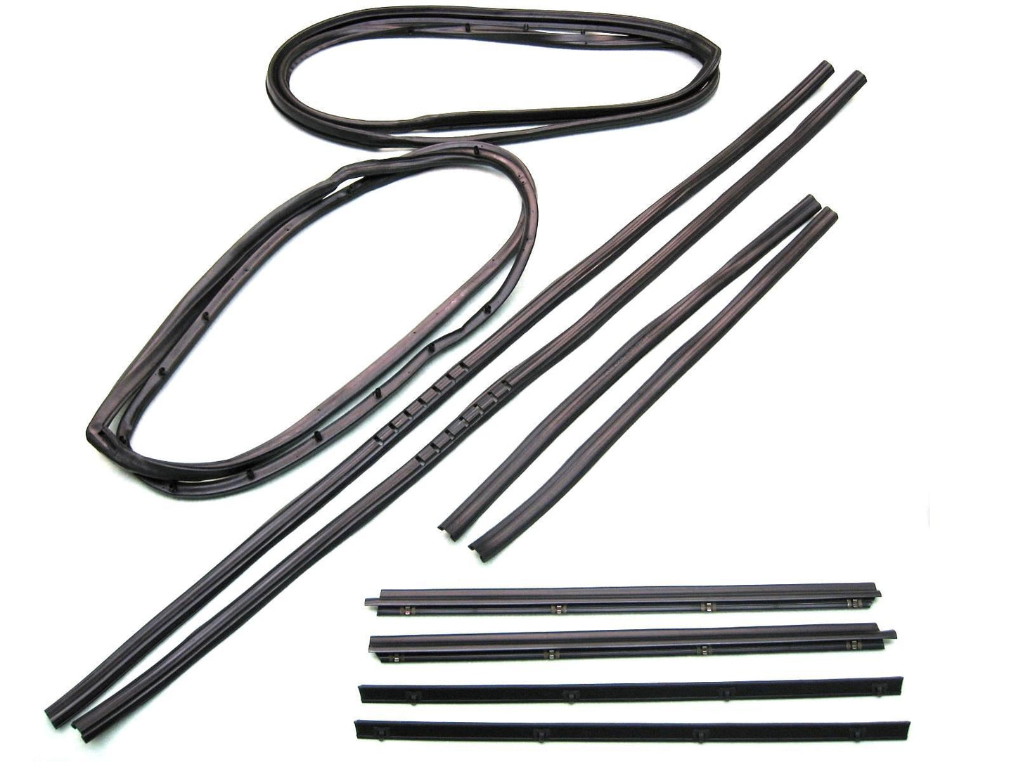 KD2010 Jeep 1976-1986 CJ7, CJ8 Scrambler Belt Channel Seal Kit with Movable Vent - Weather Strip Depot