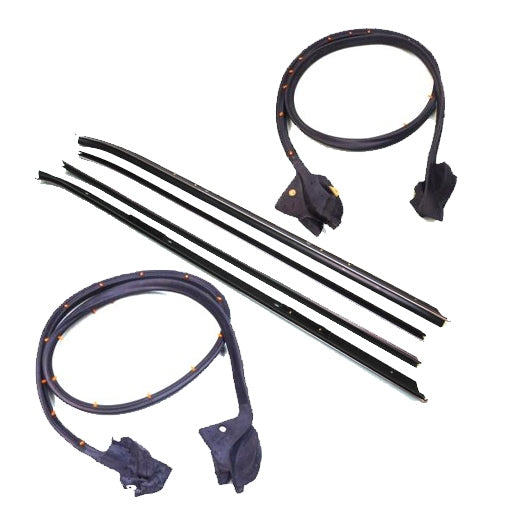 KG3031 1970-1981 Camaro, Firebird Door Seal & Window Belt Scraper Seal Kit - Weather Strip Depot
