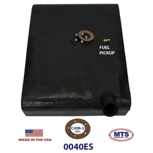 0040ES 1945-1964 Jeep CJ2A, CJ3A & Early CJ3B Under Driver Seat Plastic Fuel Tank