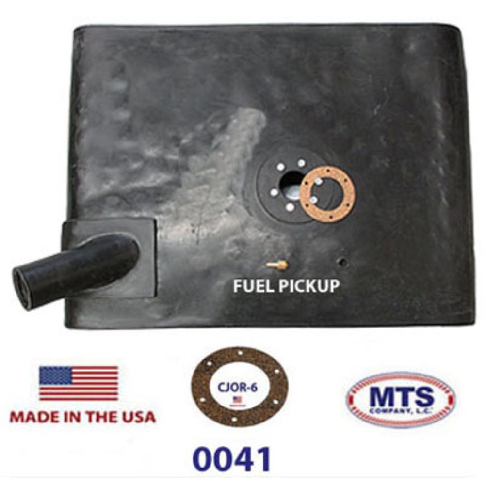 0041 1955-1972 Jeep CJ5 & CJ6 Under Driver Seat Plastic Fuel Tank (Angled Filler)