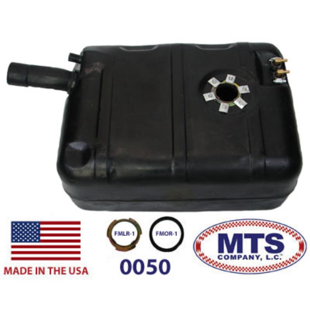 0050 Rear Plastic Gas Tank, 1972-1977 Jeep CJ5, CJ7, 15 Gallon Tank