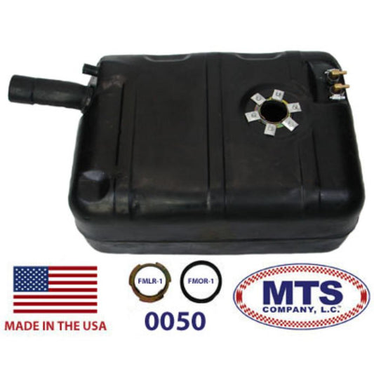 0050 Rear Plastic Gas Tank, 1972-1977 Jeep CJ5, CJ7, 15 Gallon Tank