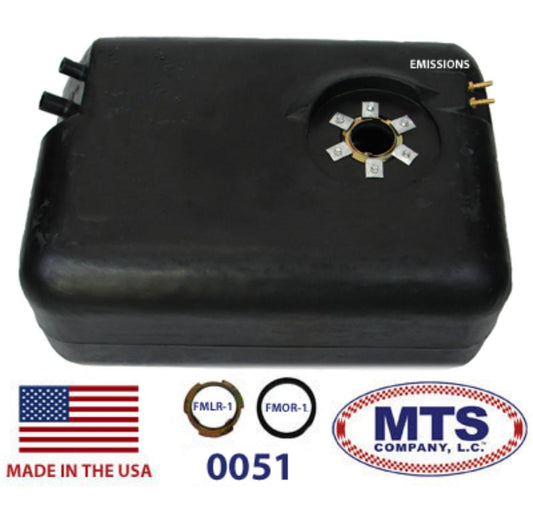 0051 Rear Plastic Gas Tank, 1978-1986 Jeep CJ5, CJ7, 15 Gallon Tank
