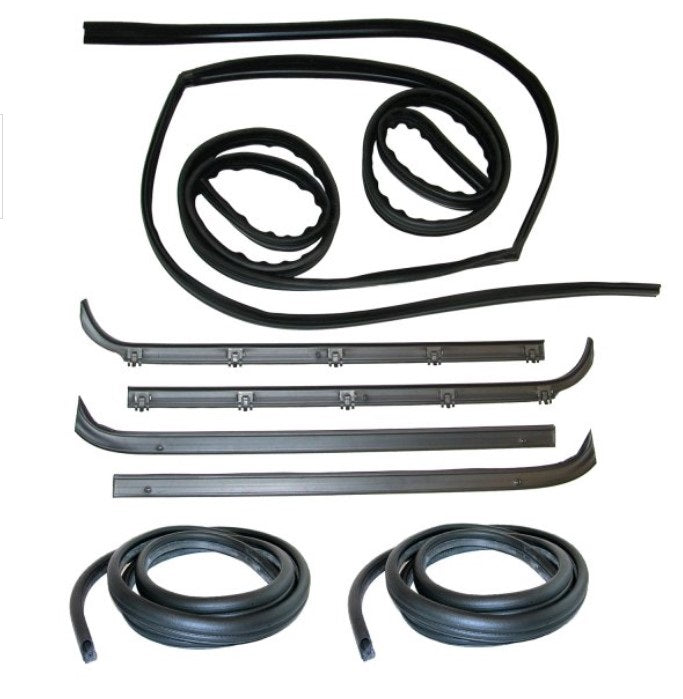 Weatherstrip Kit Belt Weatherstrip-Window Channel-Door Seal Kit 1980-1986 F150, F250 ...
