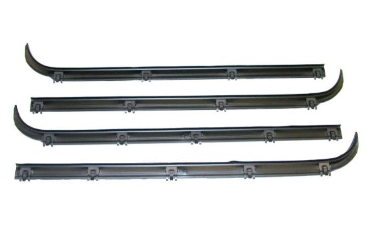 GEARZAAR Window Belt Weatherstrip Seal Kit For 1987-1997 F150 F250 F350 Bronco – 4-Piece Outer Sweeps