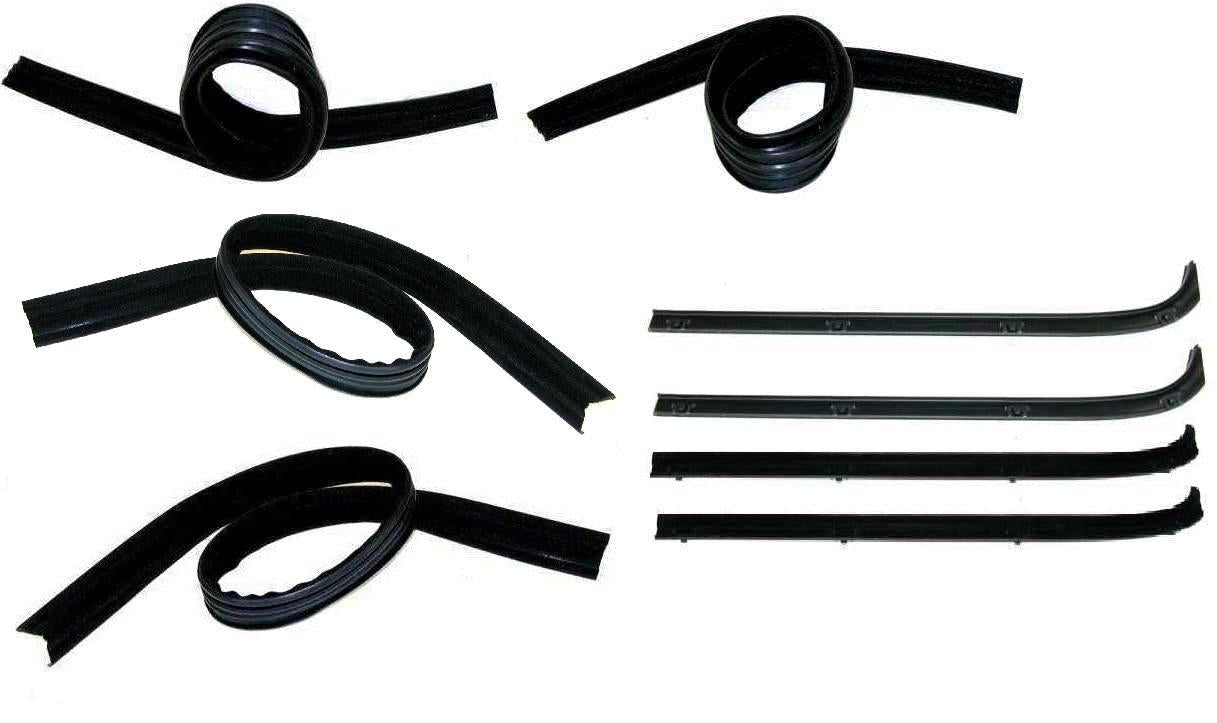 KD1003B Dodge 1971-1997 Fullsize Van Belt Channel Kit Front Inner & Outer DS & PS - Weather Strip Depot