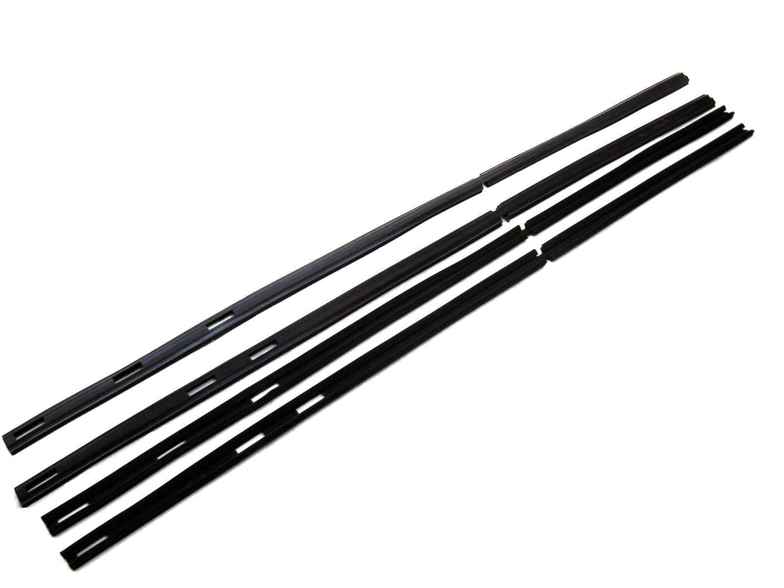 KD1017A Jeep 1974-1991 Wagoneer, Grand Wagoneer SJ Glass Run Kit, Front & Rear DS & PS - Weather Strip Depot
