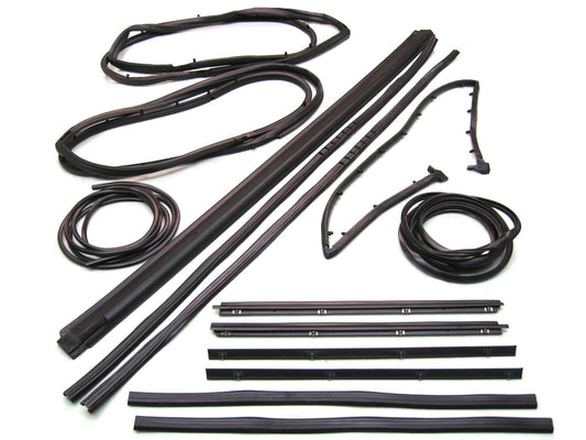 KD4004 Jeep 1987-1995 Wrangler YJ Weatherstrip Kit with movable vent, 13 Piece Kit - Weather Strip Depot