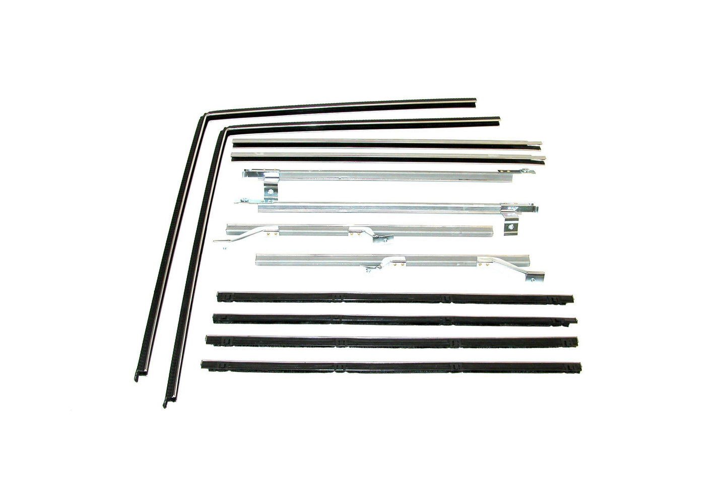 KF1020 Belt Channel Kit 1966-1977 Ford Bronco Inner & Outer, DS & PS - Weather Strip Depot