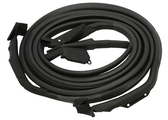 KG3126 Chevrolet 1968 Corvette Convertible Door Seal Kit, Latex Ends DS & PS - Weather Strip Depot