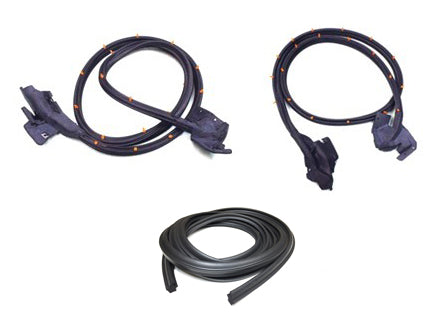 KG4086 1968-1969 Camaro Firebird Door Seal, Trunk Seal Kit - Weather Strip Depot