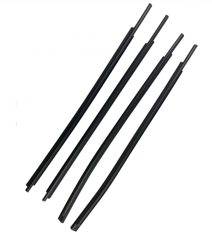 KT2007 Outer Belt Weatherstrip 4 pc Kit, Front & Rear for 2007-2015 Toyota Tundra Crew Cab