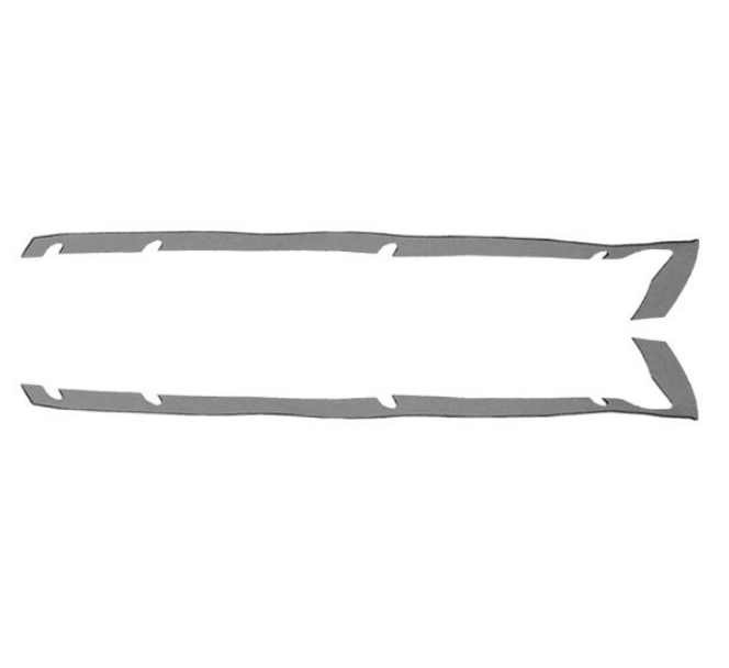 KD4142 Jeep 2007-2018 Wrangler JK 4 Door Hardtop Rear Side Seal Kit - Weather Strip Depot